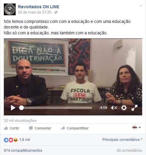 revoltados nagib programa terça-feira