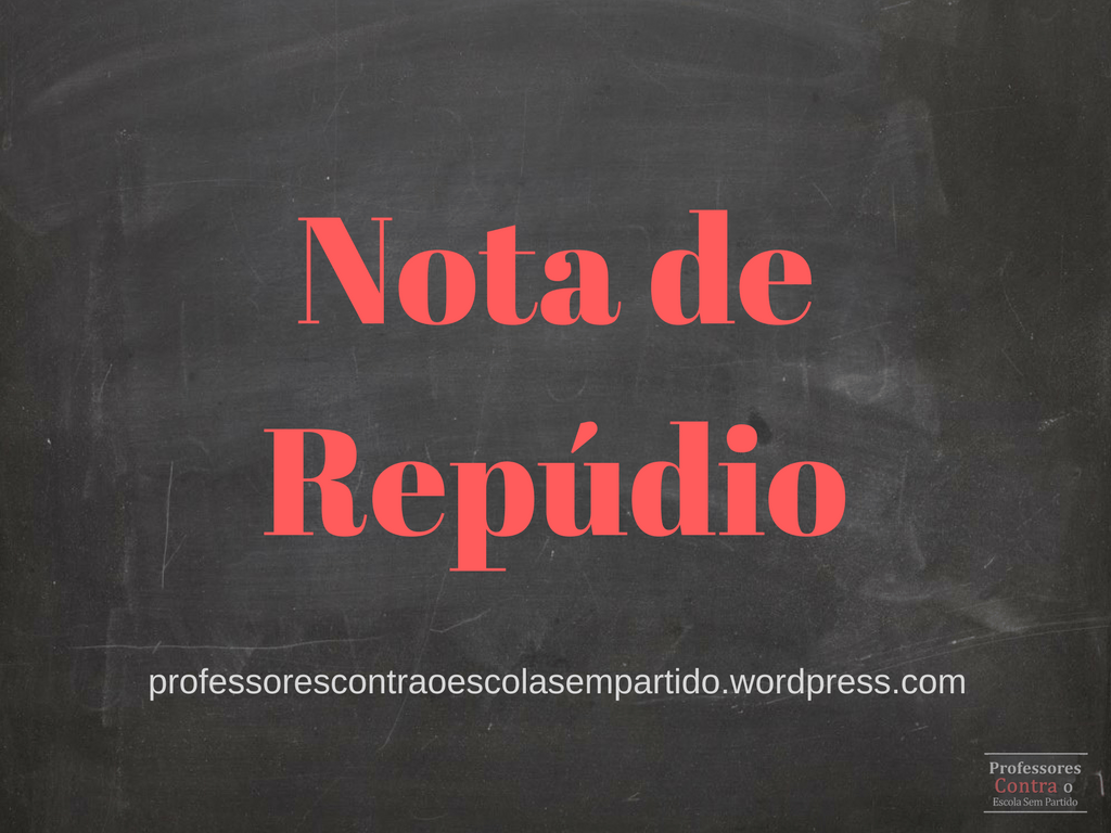 nota de repúdio